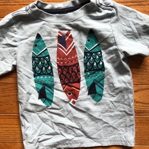 Tea Collection boy’s surfboard shirt.  Size 3